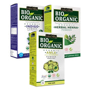 Bio Organic Herbal Henna, Indigo and Amla Powder Combo