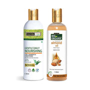 Gentle Daily Shampoo and Almond Oil Combo