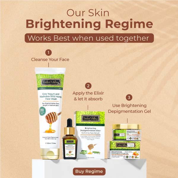Brightening Depigmentation Gel for Reducing Pigmentation, Dark Spots and Blemishes With Cow Yogurt & Mashobra Honey