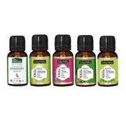 Pack of 5 essential oil - Rosemary, Tea tree, Lemon, Peppermint, Lavender essential oil - Each 15ml