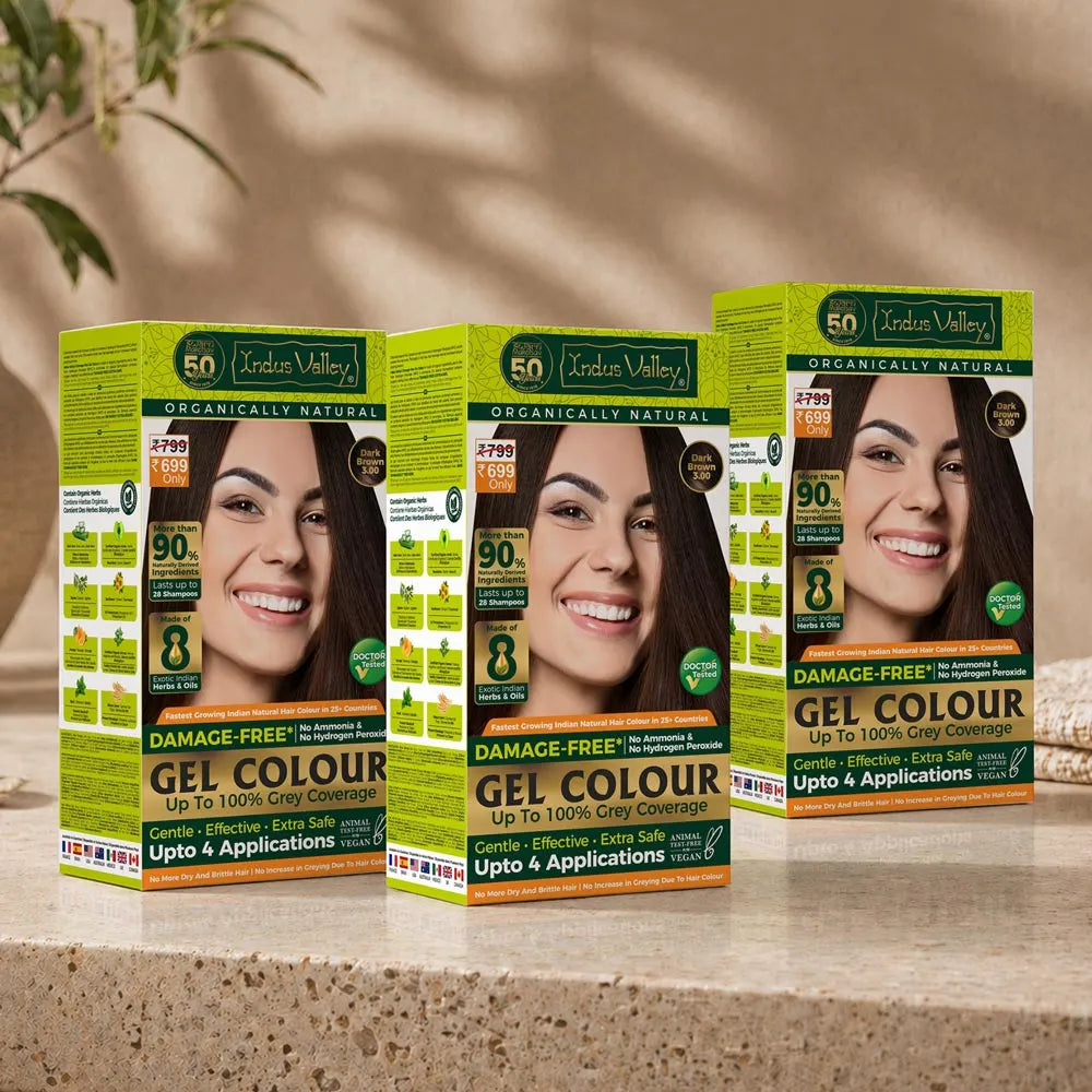 Dark brown hair colour - ( Pack of 3 )