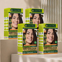 Dark brown hair colour - ( Pack of 4 )