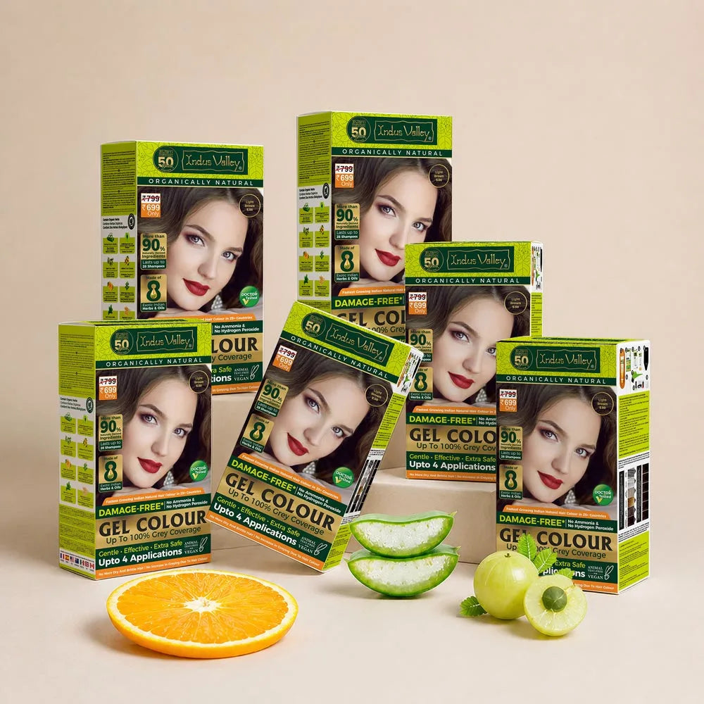 Light brown hair colour ( Pack of 6 )