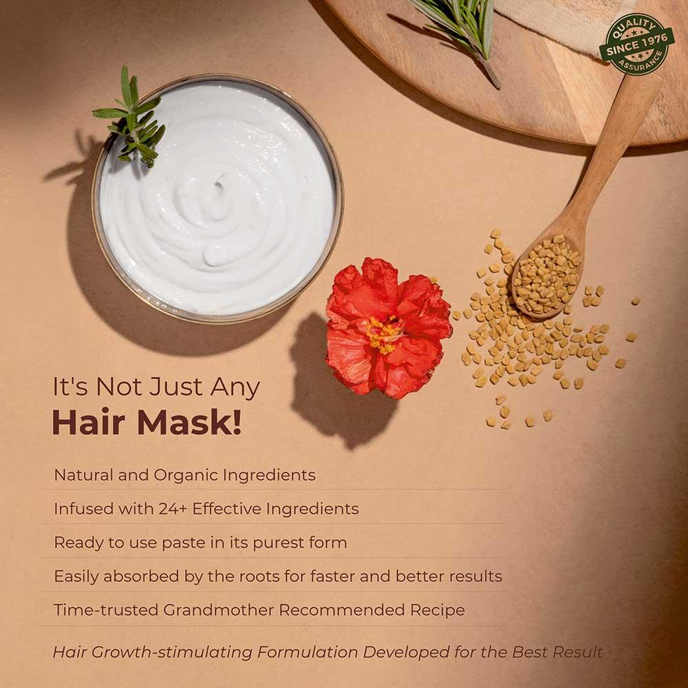 Ready-to-Apply Hair Growth Mask With Hibiscus, Rosemary & Methi Seeds - 150gm