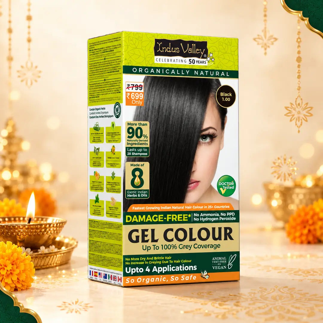 Damage free black hair colour