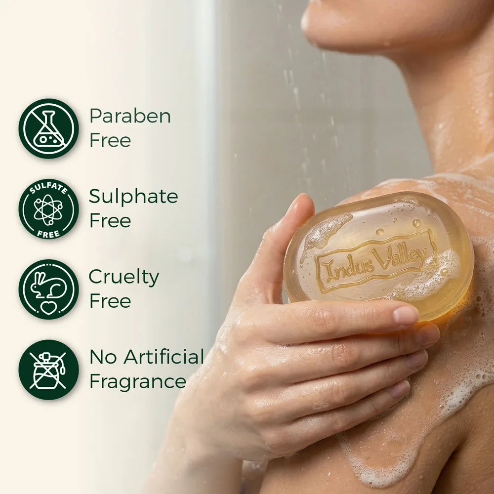 skin brightening mild body soap - indusvalley certifications