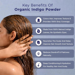 Bio-Organic Indigo Powder for Hair Colour - 400g