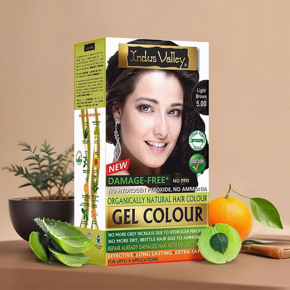 Natural Hair Colour | Damage Free Gel Hair Color For Women & Men |  No Harmful Chemicals, Long Lasting, Safe & Gentle - Available in 6 Shades