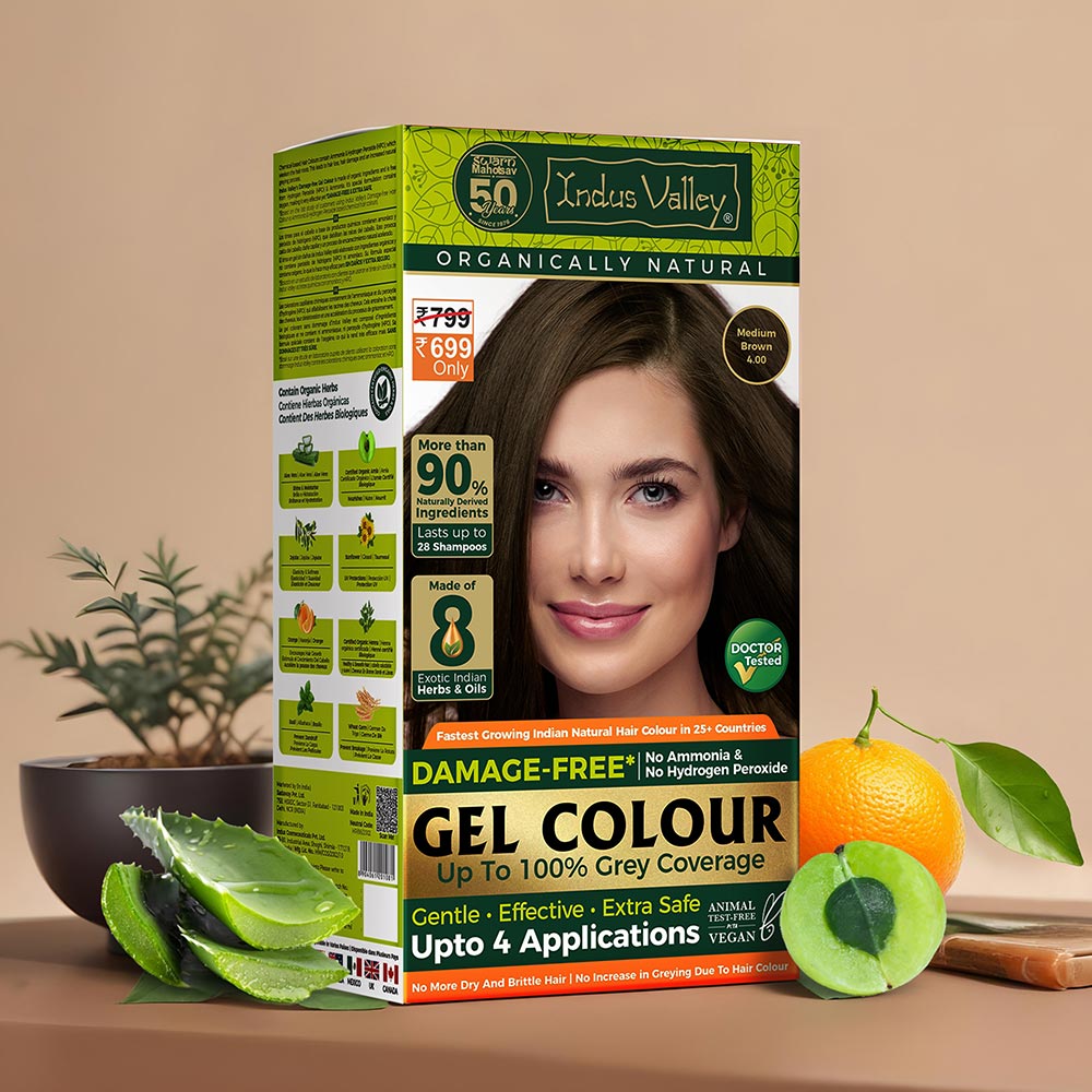 Damage Free Gel Colour Medium Brown 4.00 - 200ml + 20g
