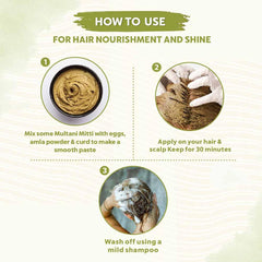 Bio Organic Multani Mitti Powder - Pack of 5 (200gm)