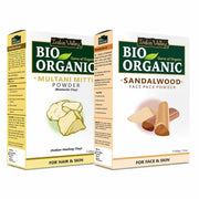 Bio Organic Multani Mitti & Sandalwood Face Pack Powder Combo Pack - 400gm