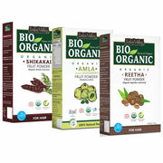 Bio-Organic Amla, Reetha & Shikakai Powder Combo Pack