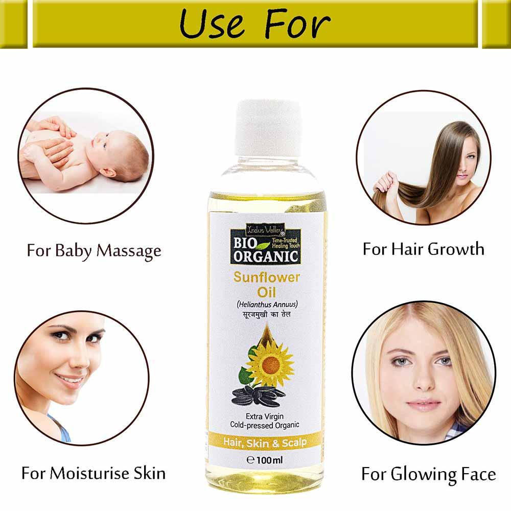 Pure & Organic Sunflower Carrier Oil - 100ml