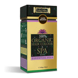 100% Organic Dark Brown Hair Colour & Spa with Essential Oils - (Net Quantity: 100g +10ml)