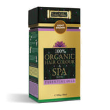 100% Organic Light Brown Hair Colour & Spa with Essential Oils - (Net Quantity: 100g+10ml)