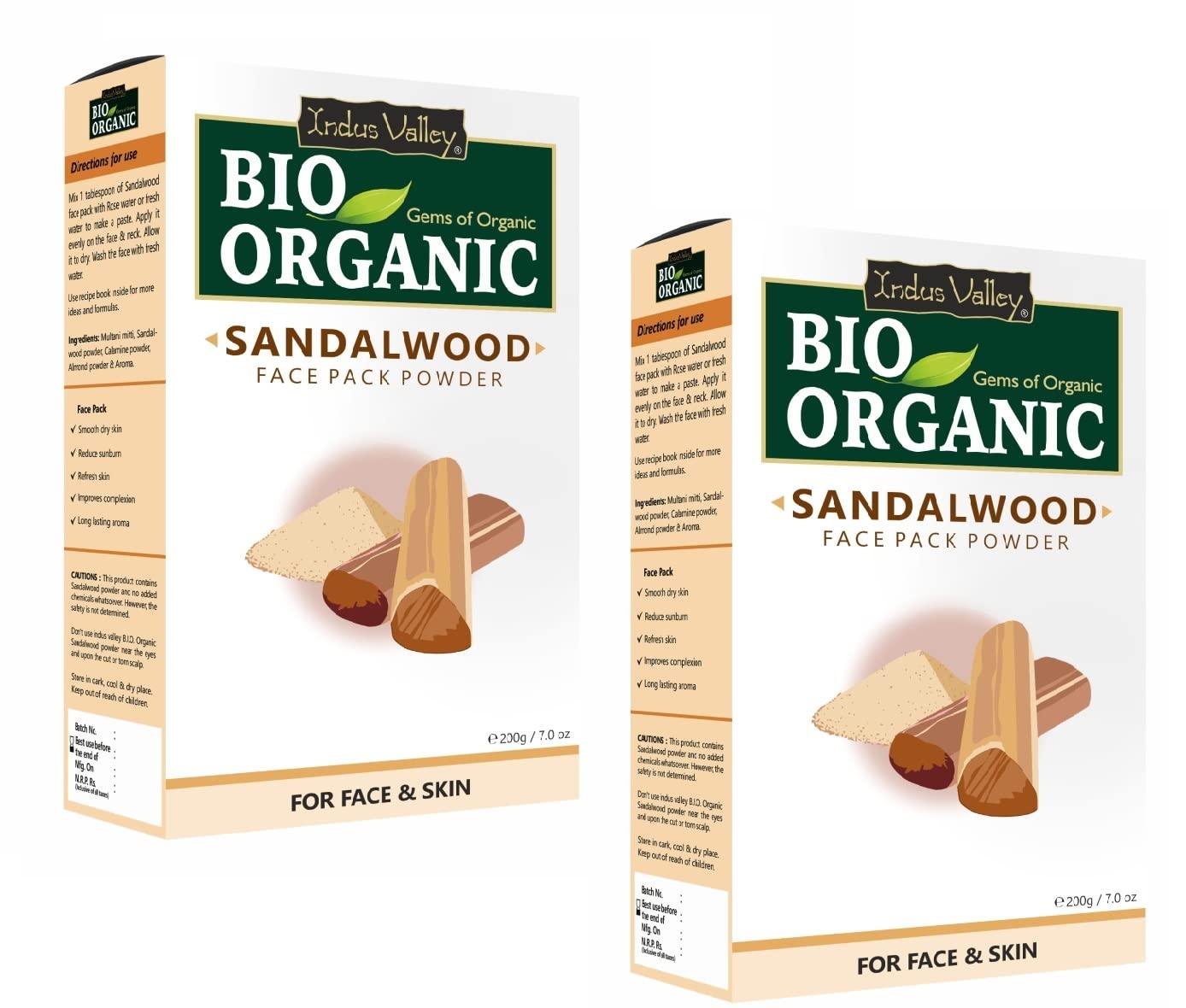 Bio Organic Sandalwood Face Pack Powder