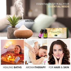 Essential Oils Gift Pack - Pack of 6 (10ml each)