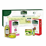 Bio-Organic Hair Nourishing Pack DIY Combo Beauty Kit - (Net Quantity: 60g + 130ml)