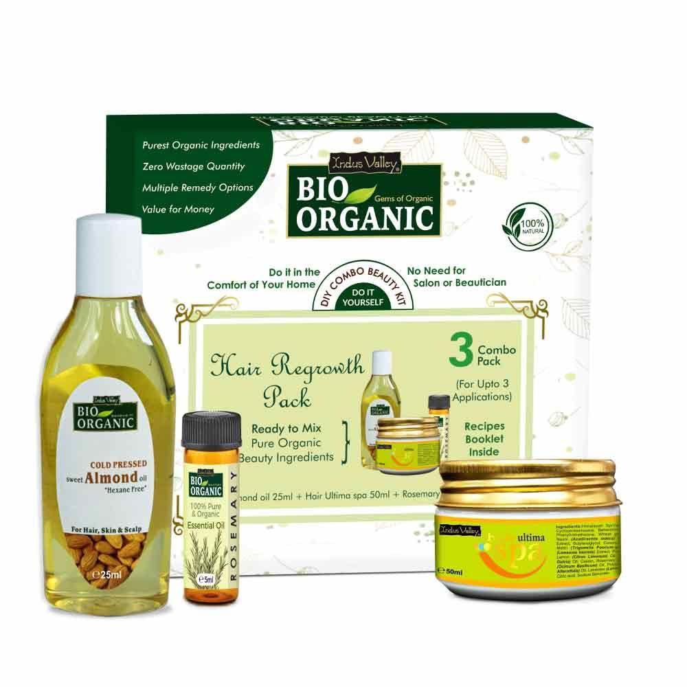 Bio-Organic DIY Hair Regrowth Pack Beauty Kit - Net Quantity: 80ml