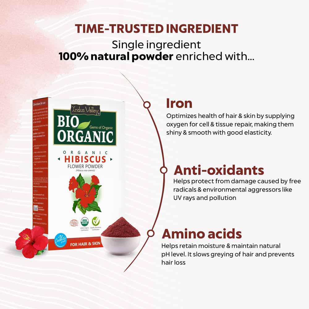 Bio-Organic Hibiscus Flower Powder
