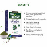 Bio-Organic Indigo Leaf Powder for Hair Color