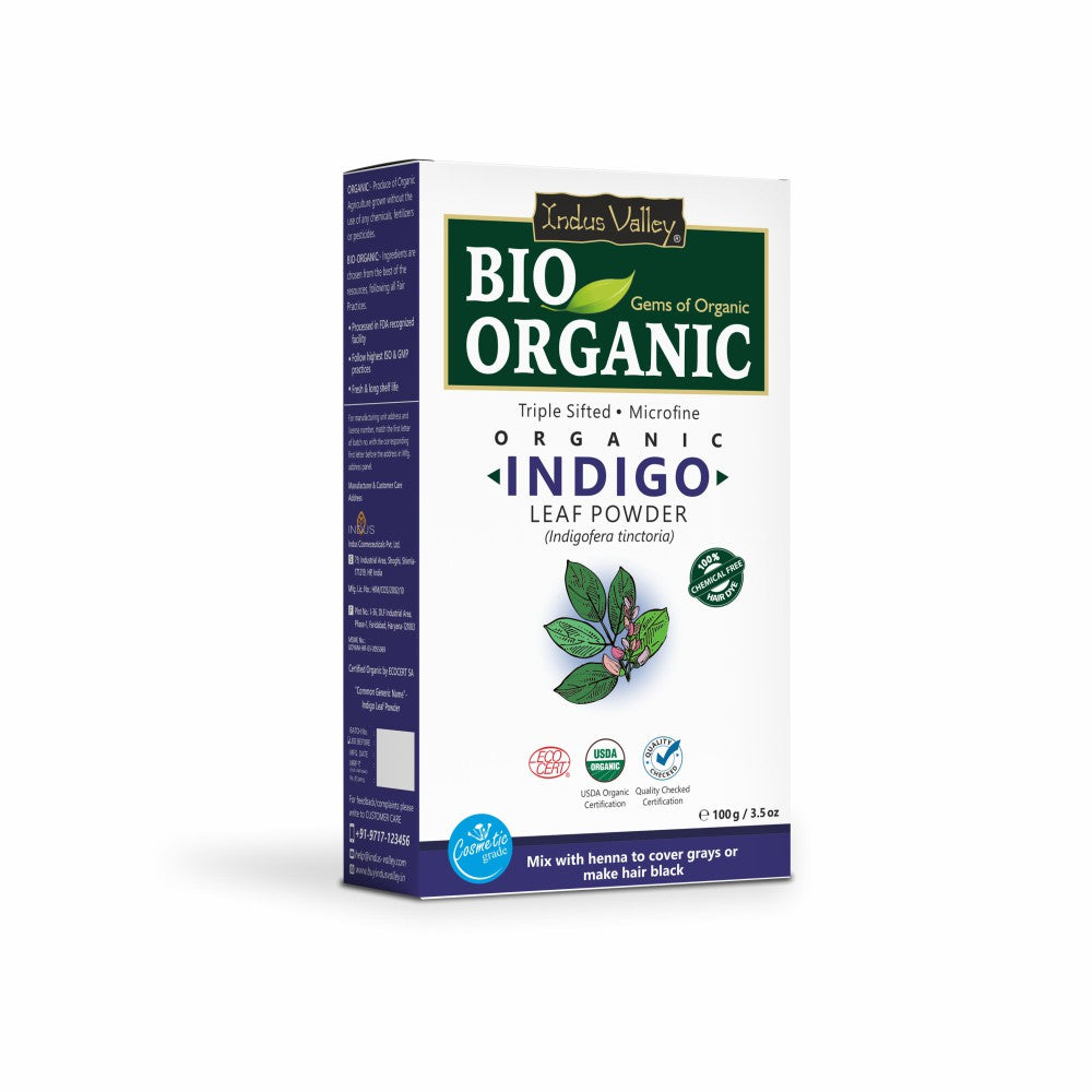 Bio-Organic Indigo Leaf Powder for Hair Color