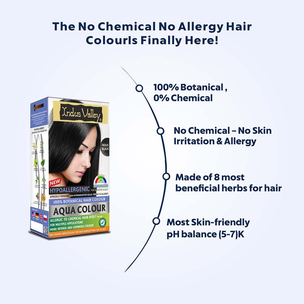 100% Botanical Aqua Colour For Sensitive and Allergy Prone Scalp - Black