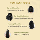 How much to use Gel Hair colour 