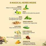 Gel hair colour 8 magical herbs inside