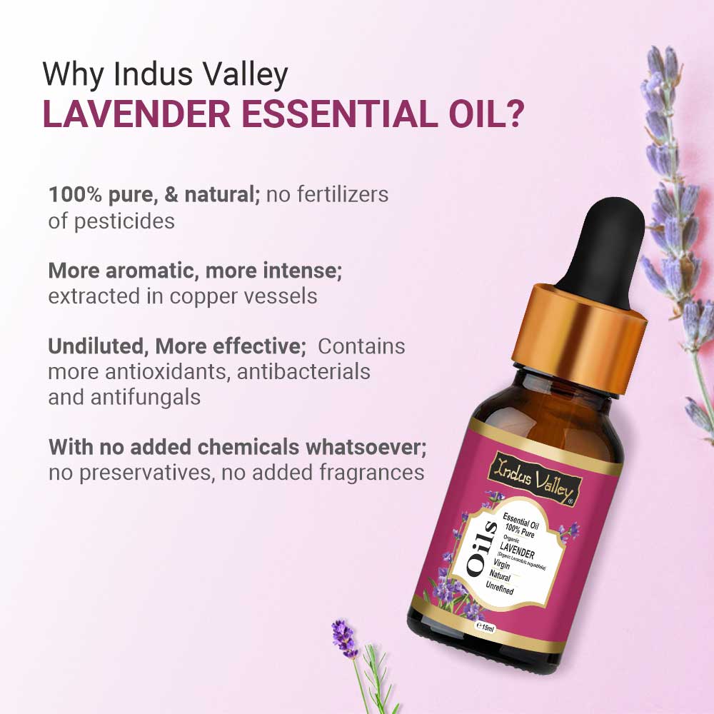 Pure & Organic Lavender Essential Oil (15ml)