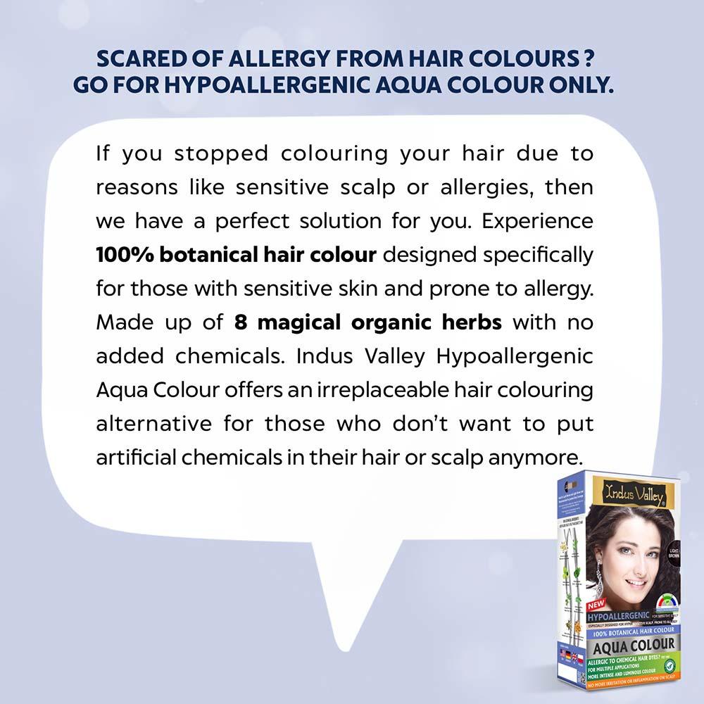 100% Botanical Aqua Colour For Sensitive and Allergy Prone Scalp - Light Brown
