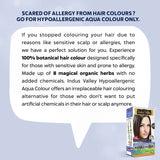 100% Botanical Hypo Allergic Aqua Colour for Hair - Medium Brown (200g + 30ml)