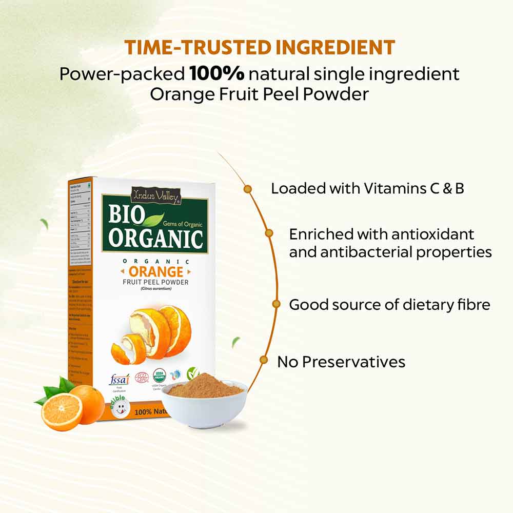 Bio-Organic Orange Fruit Peel Powder