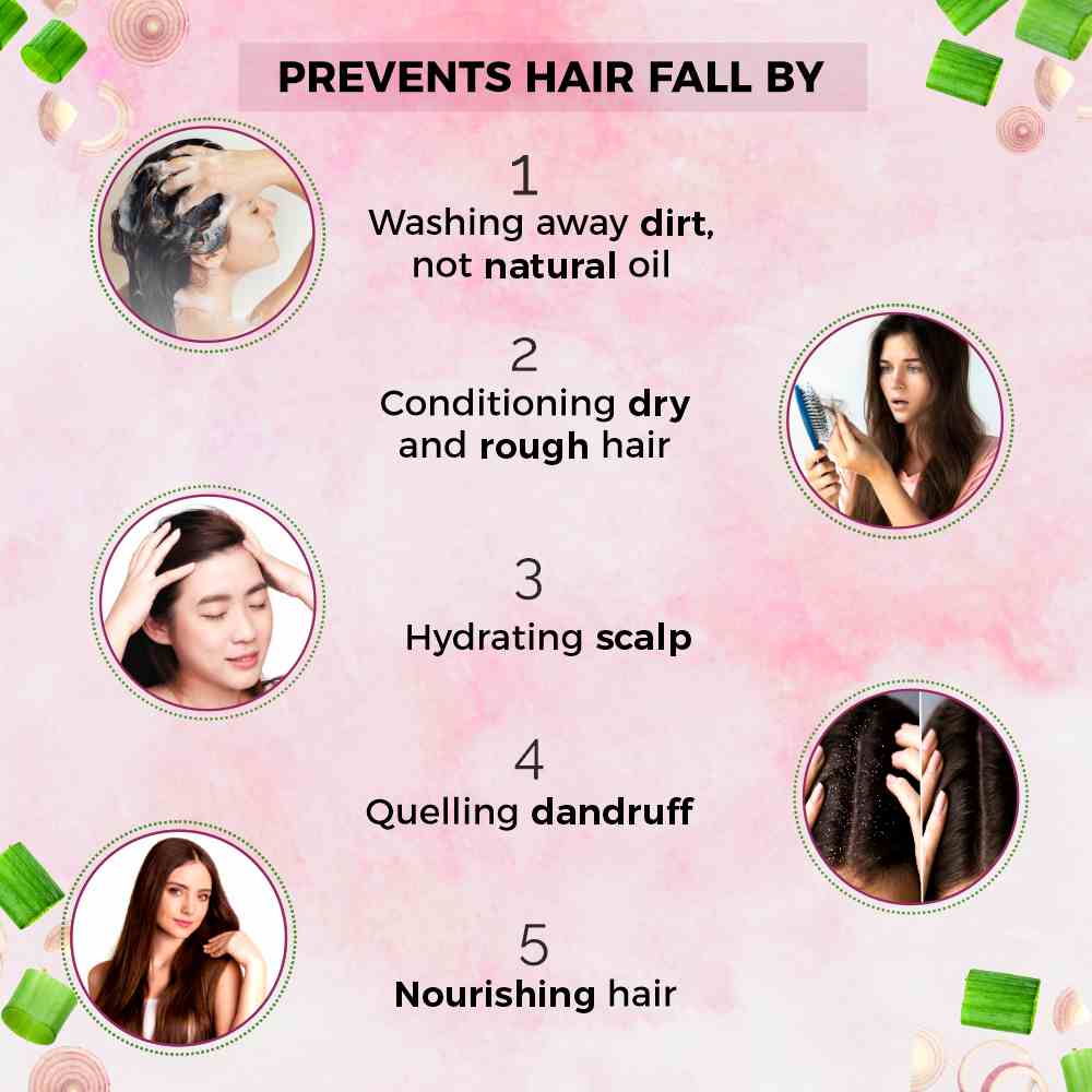 Onion hair fall control shampoo with conditioner