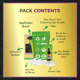 Organic hair color & spa with essential oils
